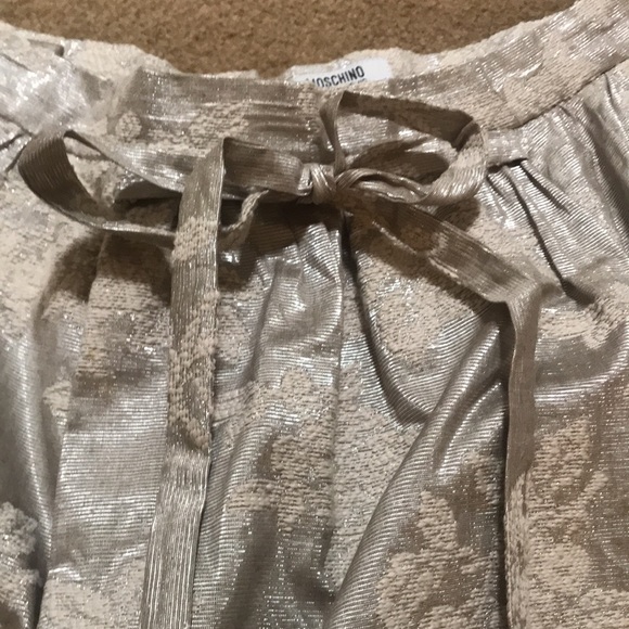 🌸NEW🌸 Moschino Cheap and Chic Rare Puffy Flower/Leaf Bow Tie Skirt - Picture 6 of 16